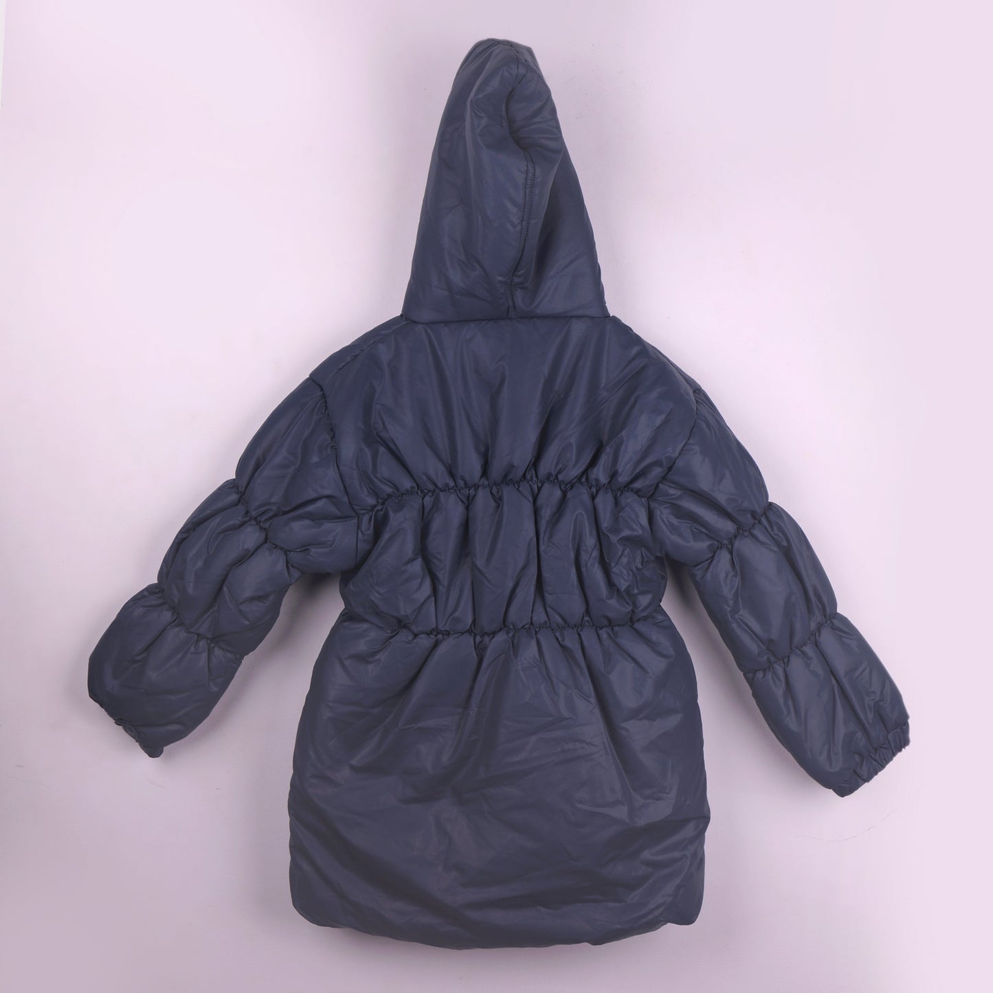 Smart & Stylish: Charcoal Grey Quilted Jacket for Girls | Little Kangaroos Winter Outdoor Essential