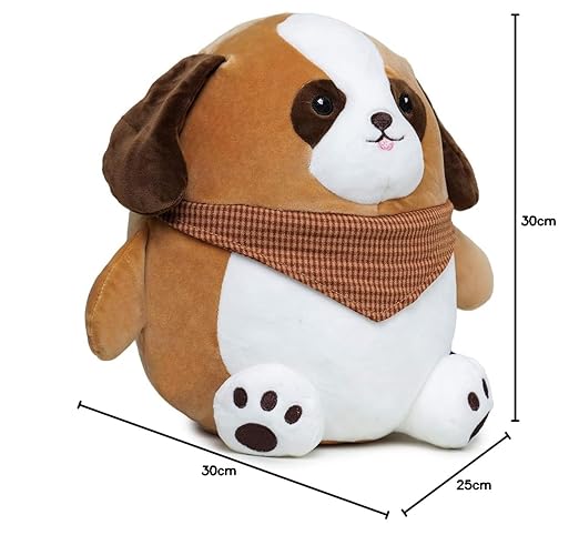 Webby Soft Animal Plush Dog Toy