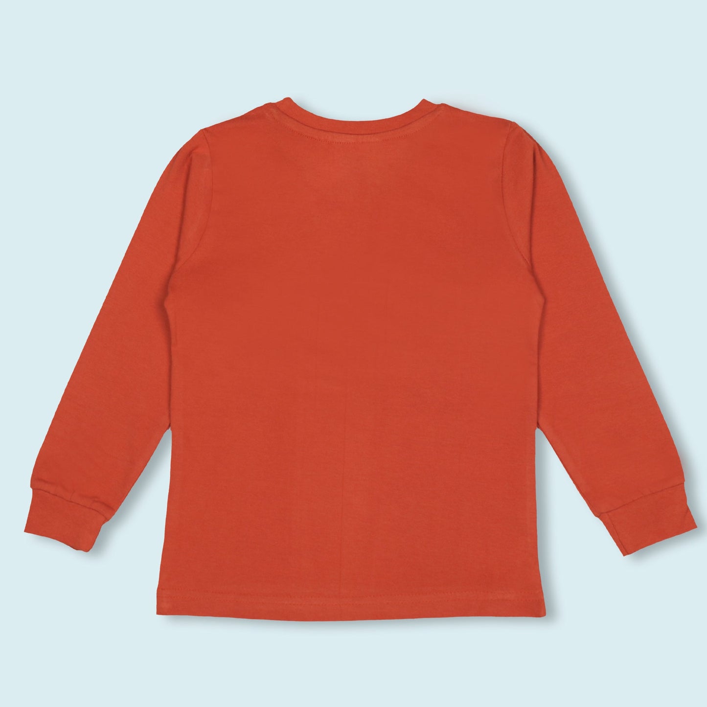 NIOMODA Boys’ Winter-Ready Sweatshirt – Dark Orange Full Sleeve with The Cool Ones Club Print, Cozy & Stylish