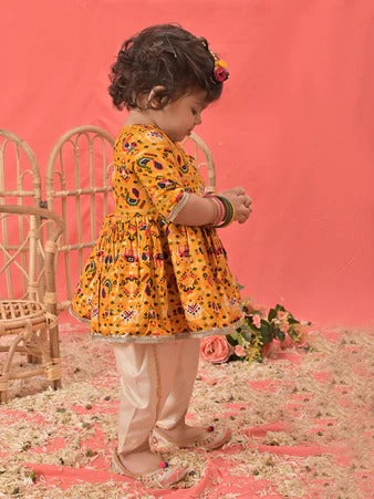 Mini Fashionista – Girls’ Trendy Dhoti Kurta Look