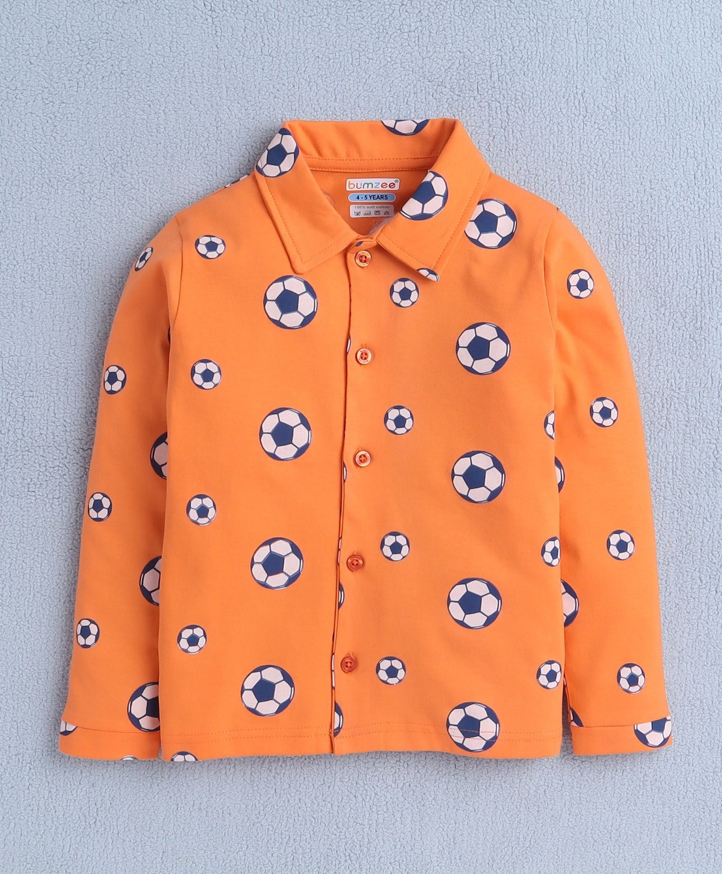 Stay warm all night with Bumzee’s dark orange cotton set—perfect for smart outdoor nights!