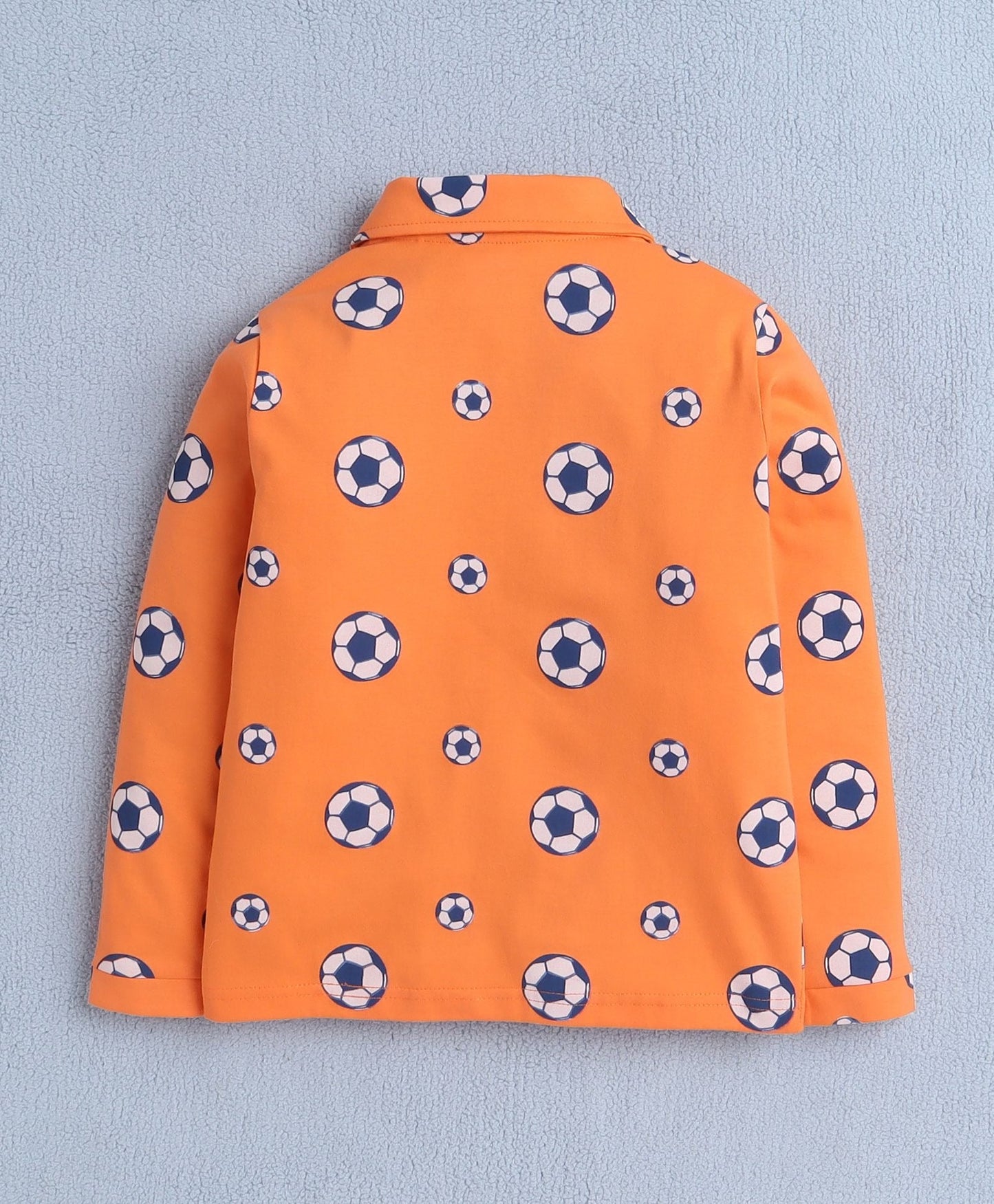Stay warm all night with Bumzee’s dark orange cotton set—perfect for smart outdoor nights!
