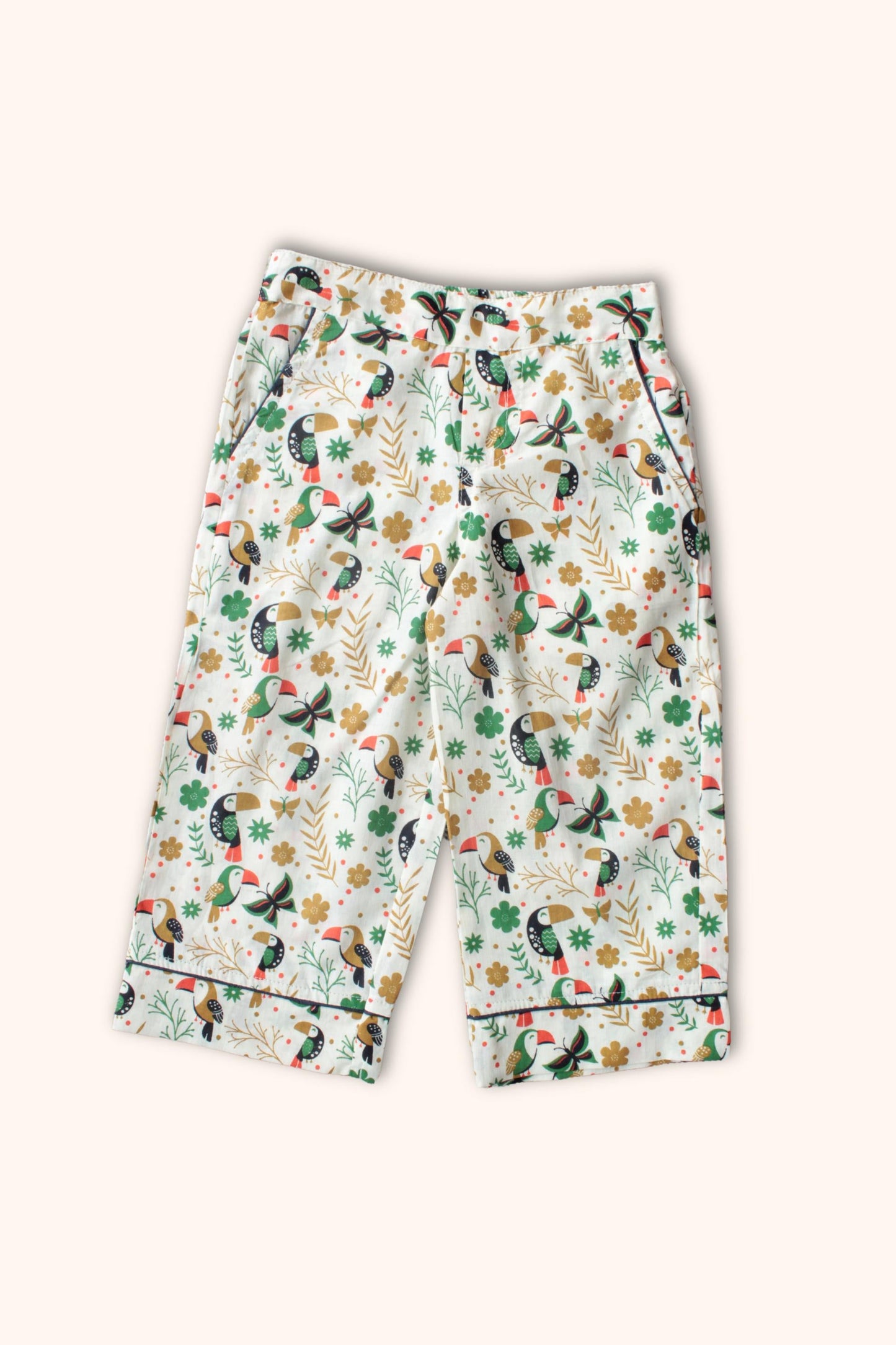 Charming Birdie Printed Pure Soft Cotton Night Suit – Cozy Sleepwear Set