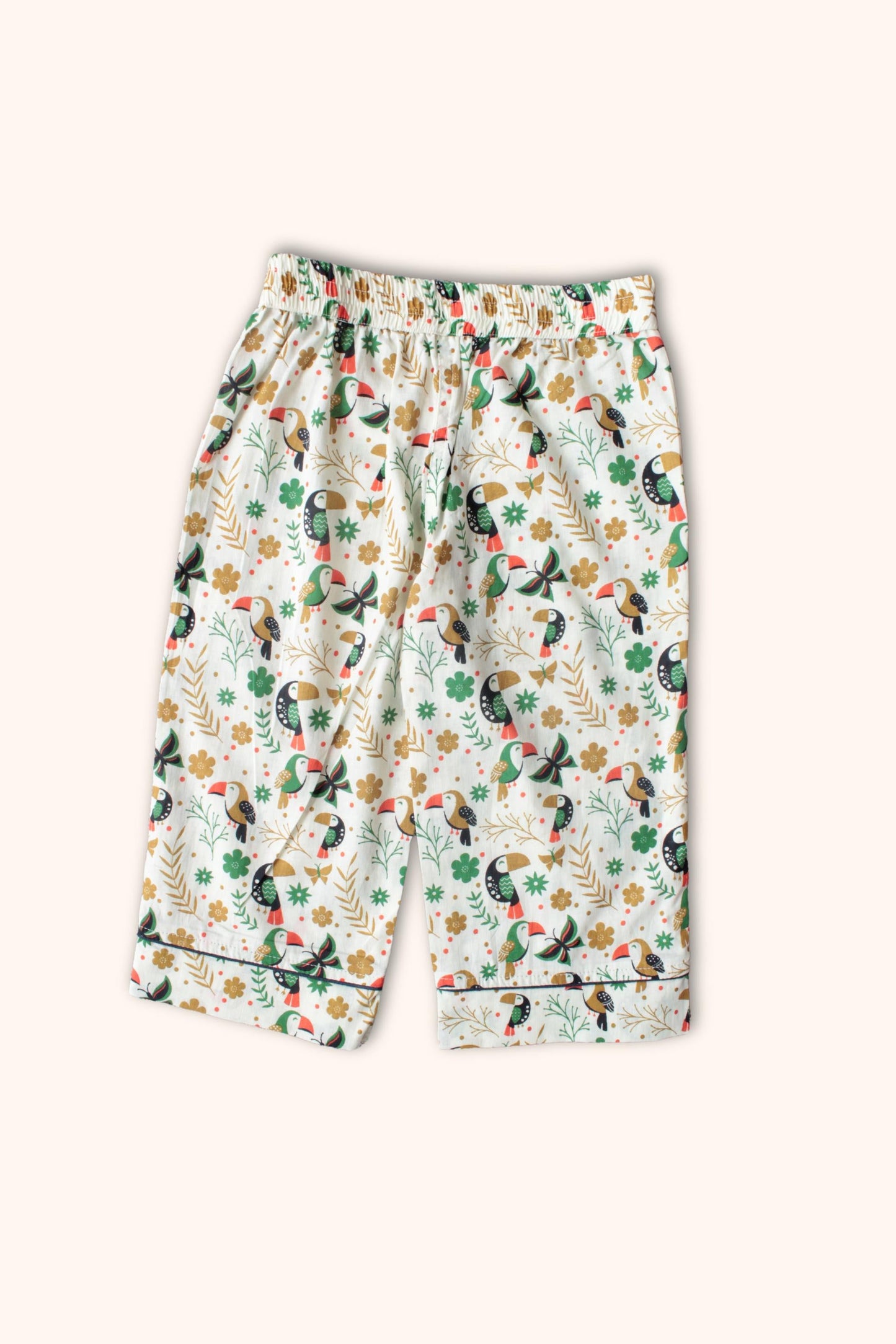 Charming Birdie Printed Pure Soft Cotton Night Suit – Cozy Sleepwear Set