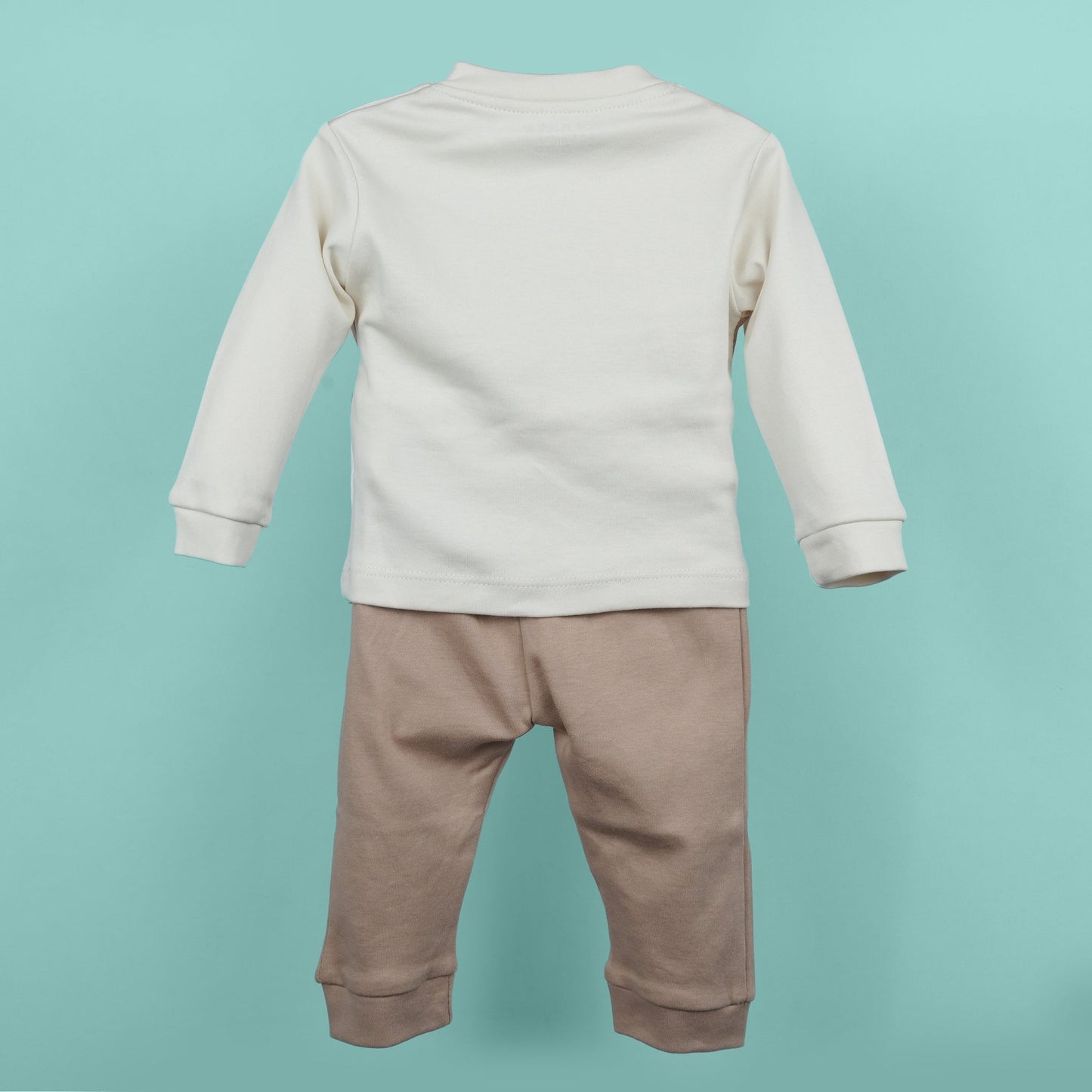 Soft Safari – Neo Nate Boys’ Full Sleeve Cotton Outfit in Camel