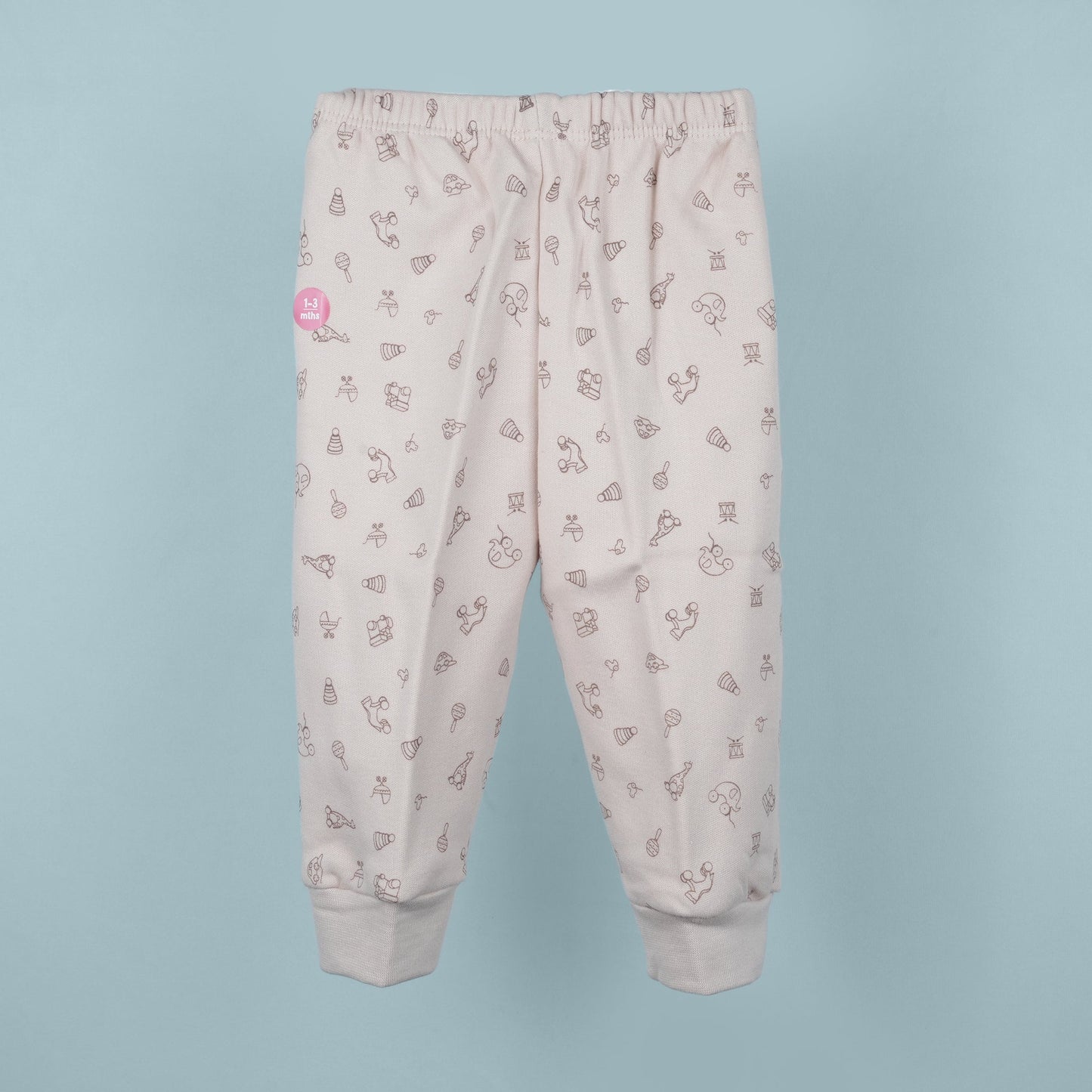 Cozy & Cute: Pink Rabbit Camel Leggings for Girls | Elastic Waist, Slip-On Comfort
