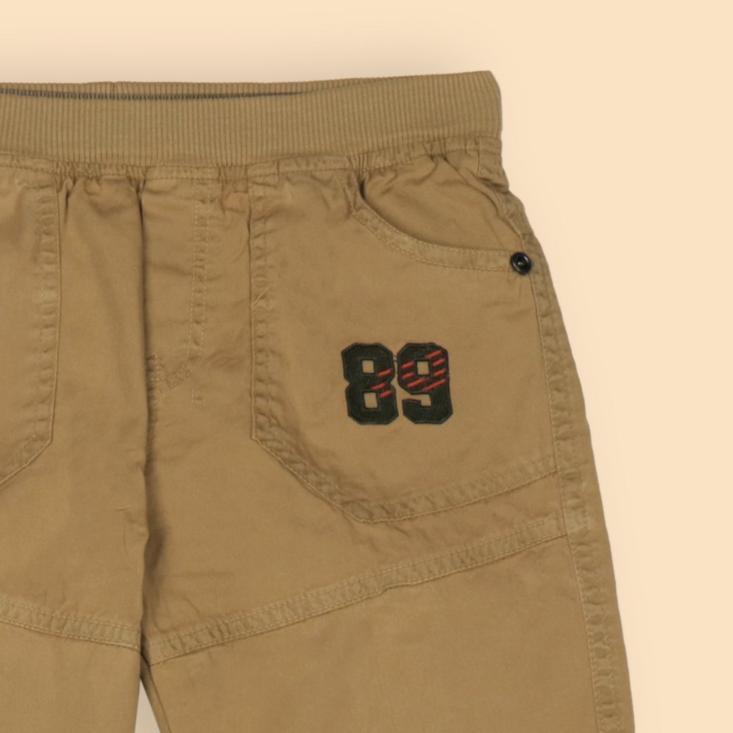 OlioKids Boys Cotton Blend Elasticated Pull-On Shorts