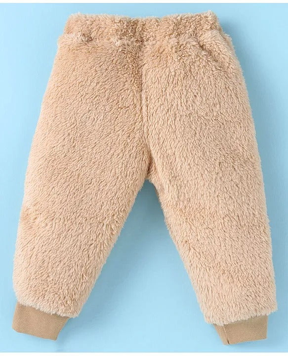 Teddy-Soft Tracksuit — Skin Fleece Sweatshirt & Pant Combo
