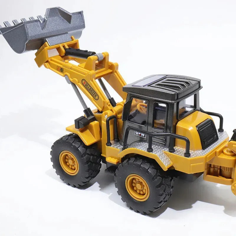 Metal Excavator Bulldozer – Heavy-Duty Die-Cast Construction Model