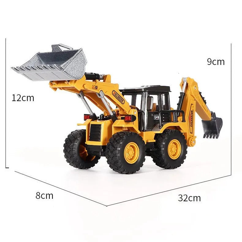 Metal Excavator Bulldozer – Heavy-Duty Die-Cast Construction Model