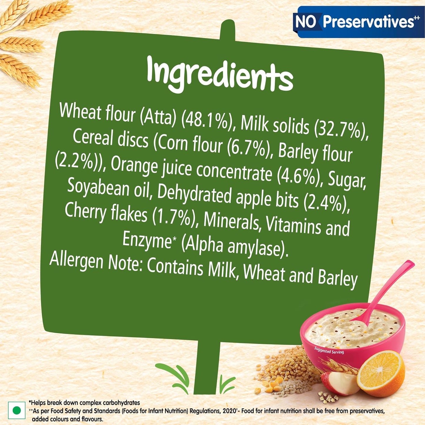 Nestlé CERELAC Multigrain & Fruits Baby Cereal – Stage 4 (12–24 Months)– 300 g Bag-in-Box