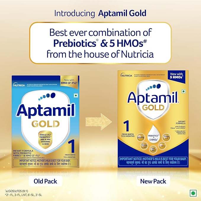 Aptamil Gold Infant Formula Milk Powder for Babies - Stage 1 (Upto 6 Months)