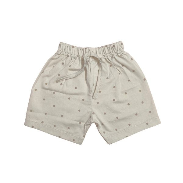 Stylish and Soft Pure Cotton Printed T-shirt with Matching Short Set - Light Grey