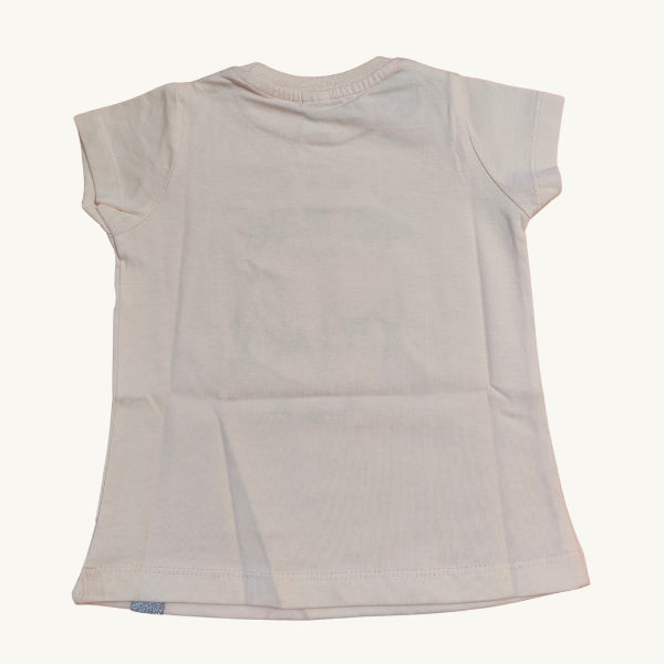 Stylish Printed Cotton Top - Light peach