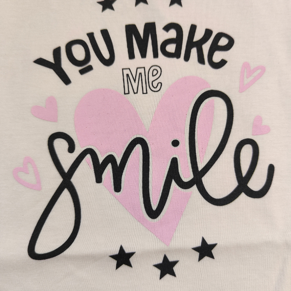 Stylish Printed Cotton Top - Light peach