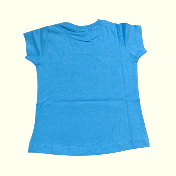 Stylish Printed Cotton Top - Blue