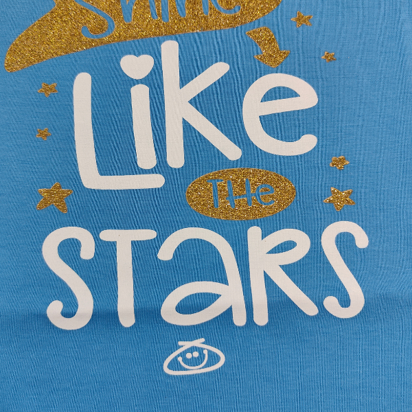 Stylish Printed Cotton Top - Blue