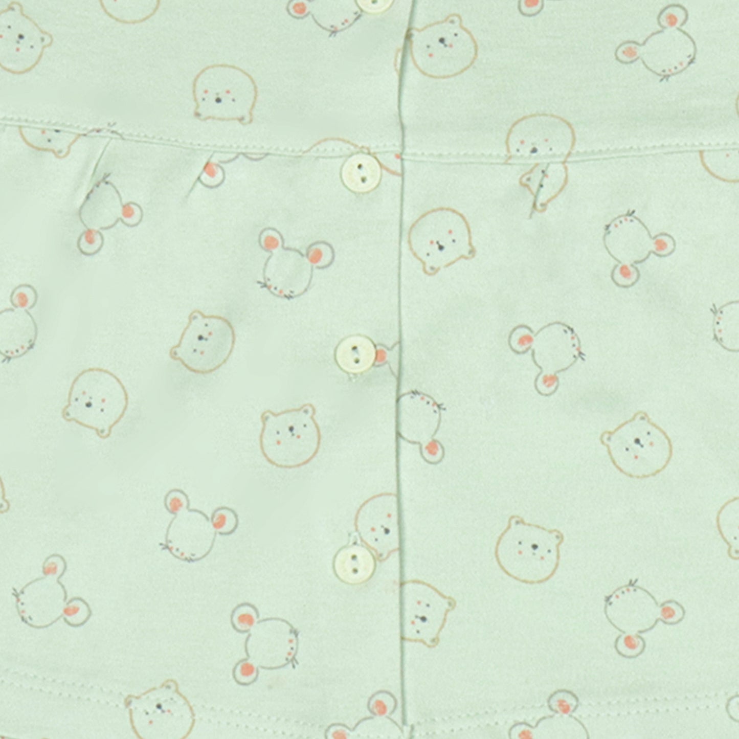 Pink Rabbit's Light Green Kitty & Mouse Play-Day Dress