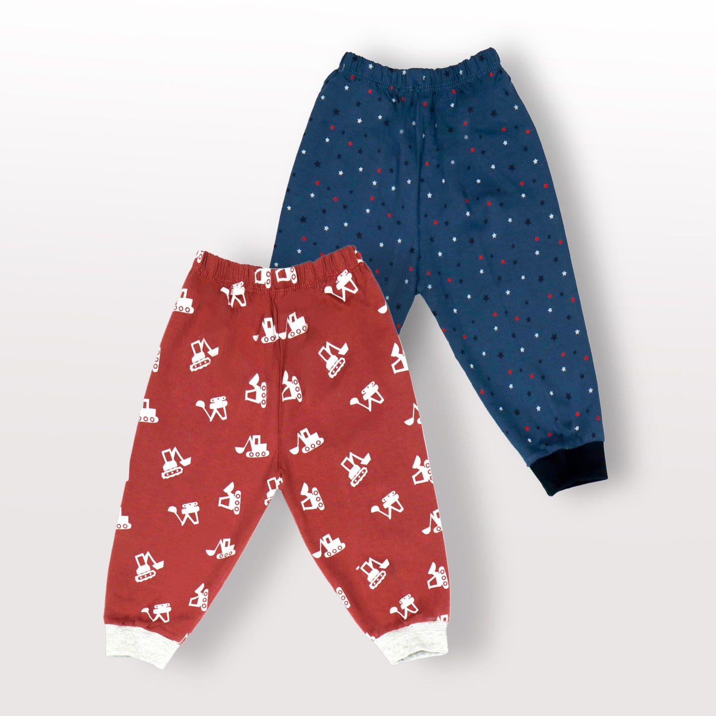 Pink Rabbit Cozy Maroon & Navy Leggings Duo Soft Jogger Style for Cool Sunny Days