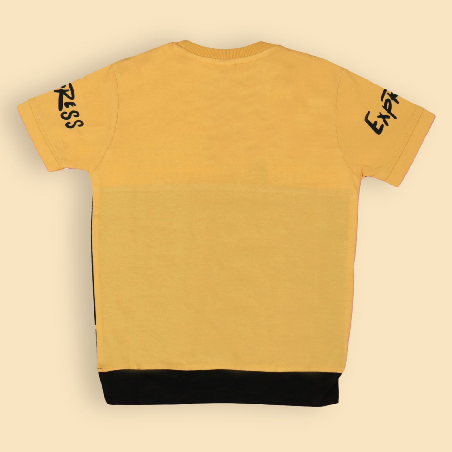 RUNCLUB England Tee by OlioKids – Boys’ Black Short Sleeves, Multicolour Print, Soft Cotton for Trendy Days Out