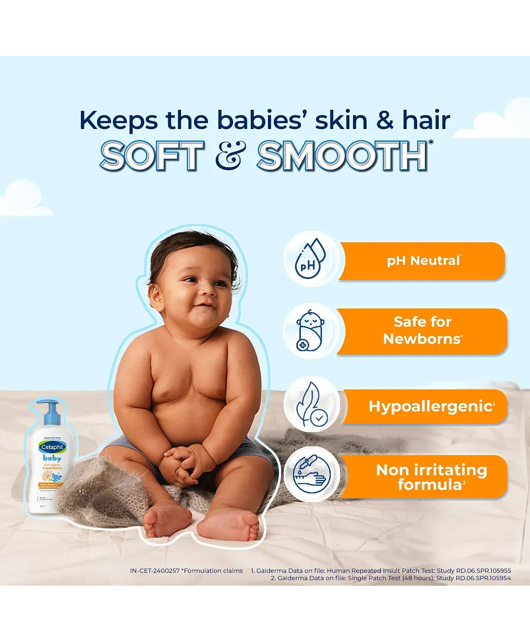Cetaphil Baby Lotion Gentle, Almond-Scented Moisturizer for All Skin Types - 400 ml