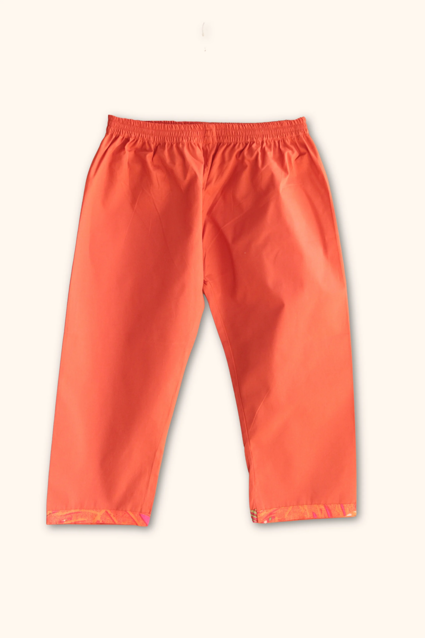 Peekaaboo Trendy Boys' Imarti Kurta Set – Orange Color Block Design