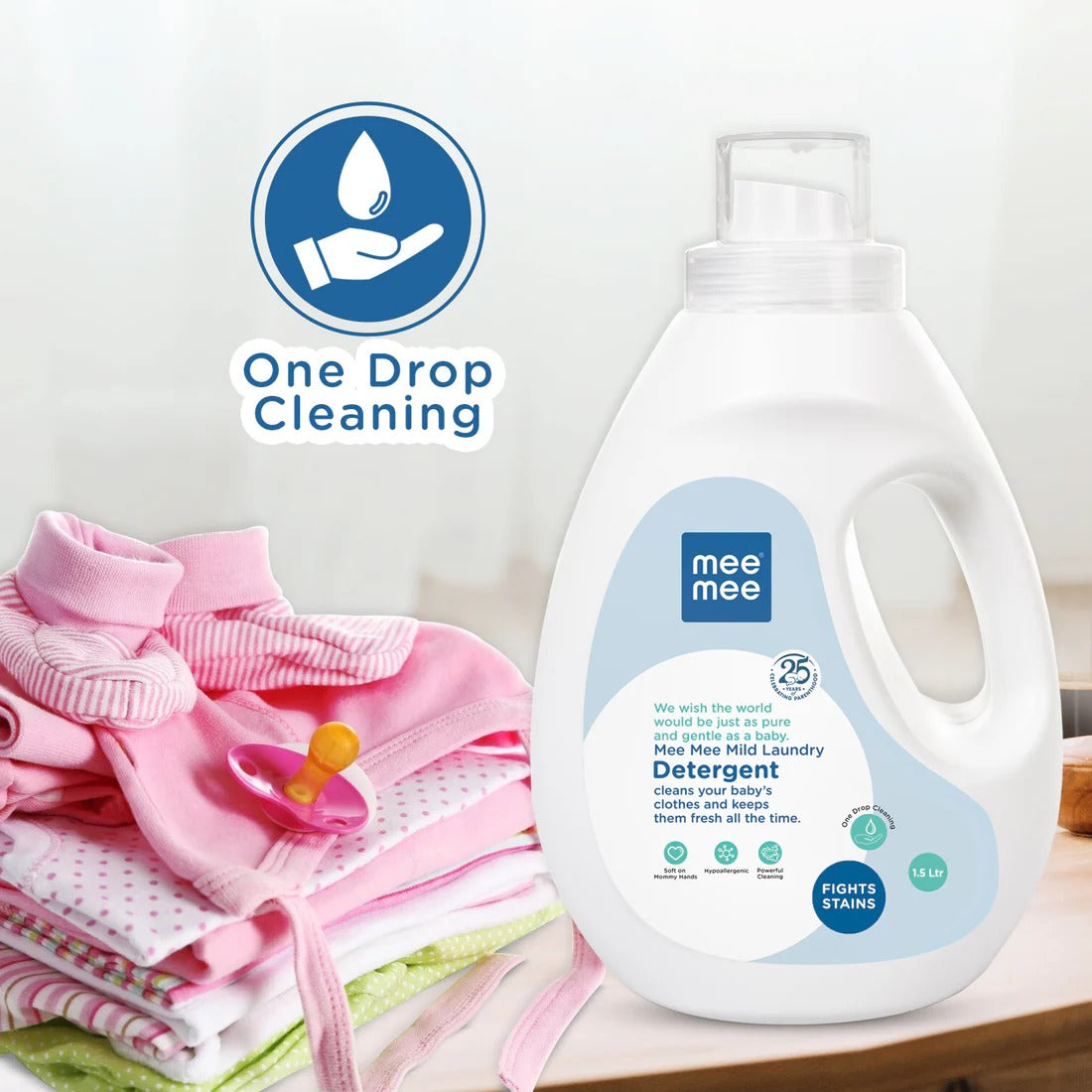 Mee Mee Mild Baby Liquid Laundry Detergent - 1.5L