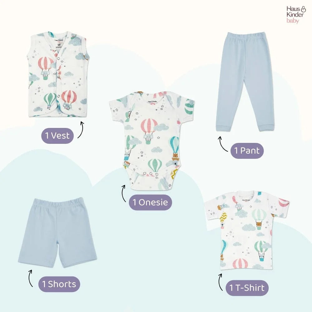 Haus & Kinder Hot Air Ballon Apparel Set - Pack of 5