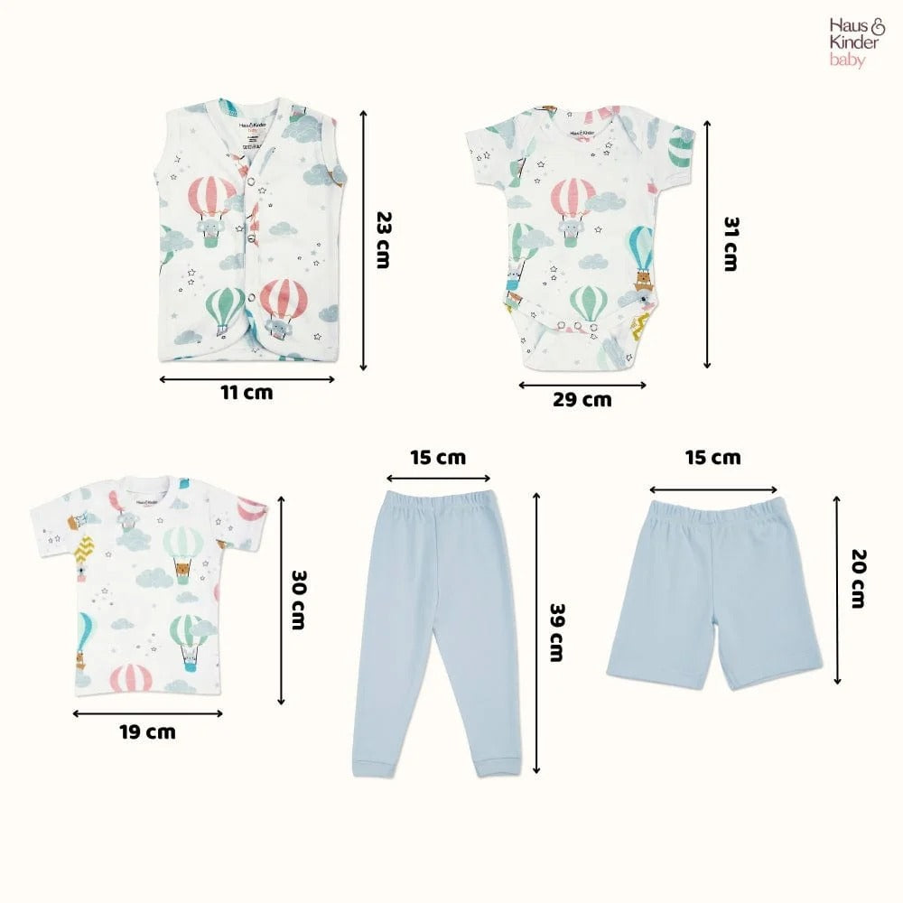 Haus & Kinder Hot Air Ballon Apparel Set - Pack of 5