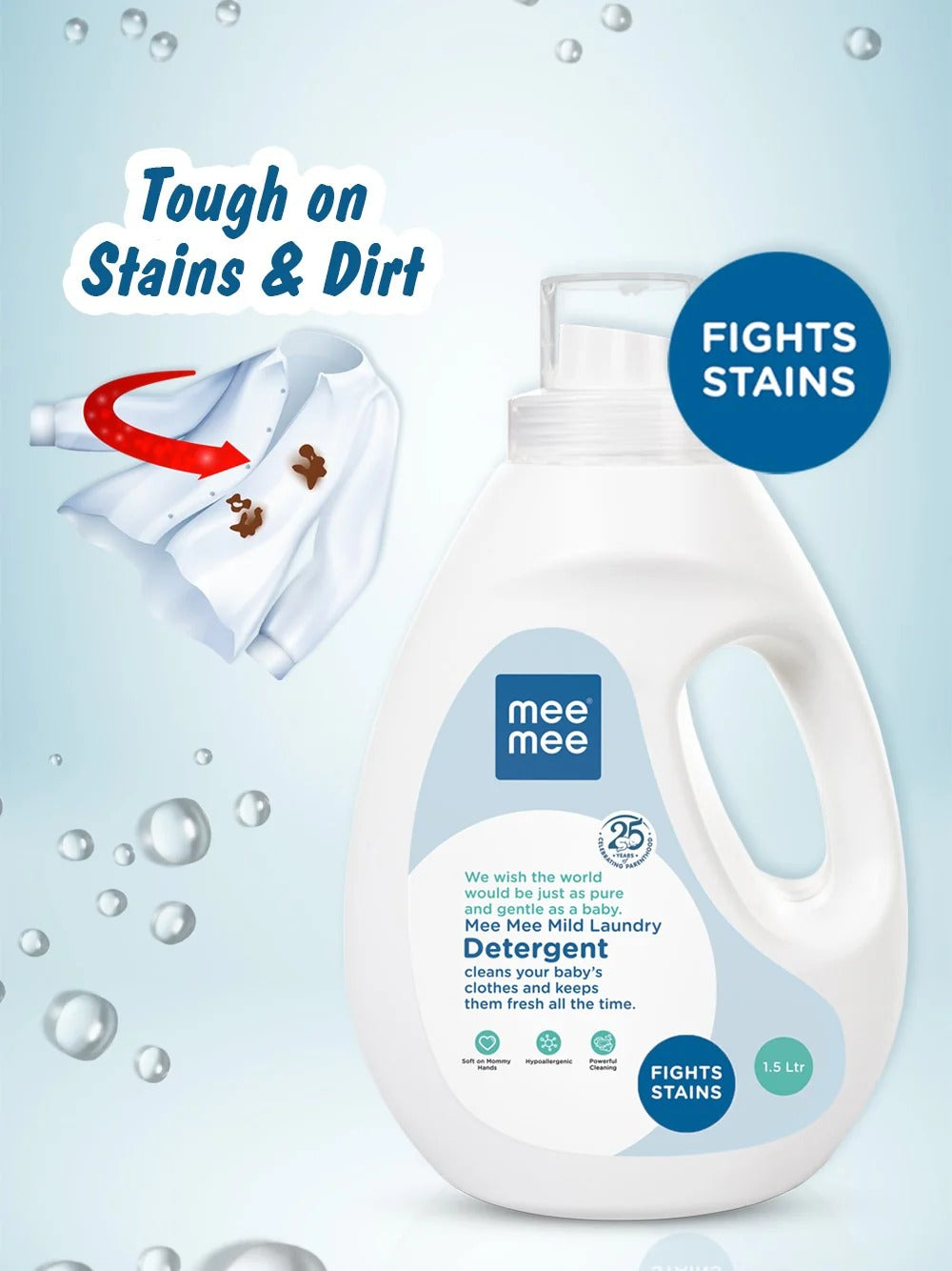 Mee Mee Mild Baby Liquid Laundry Detergent - 1.5L