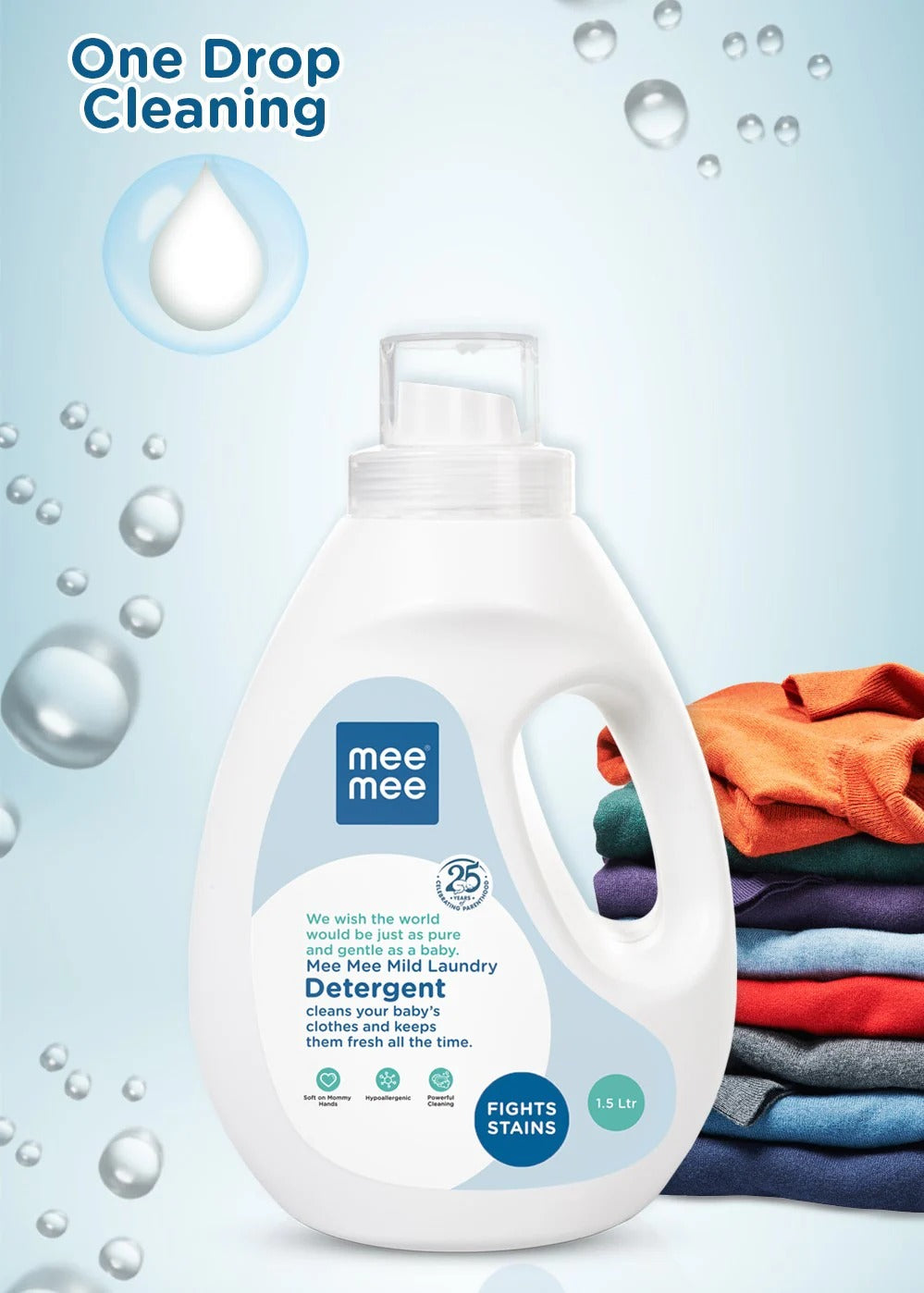 Mee Mee Mild Baby Liquid Laundry Detergent - 1.5L