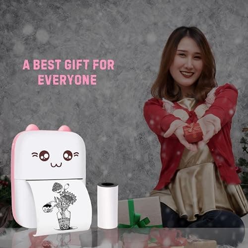 Smilebug Pocket-Sized Portable Mini Printer: Wireless, Thermal, for Notes, Photos, Labels & DIY Crafts