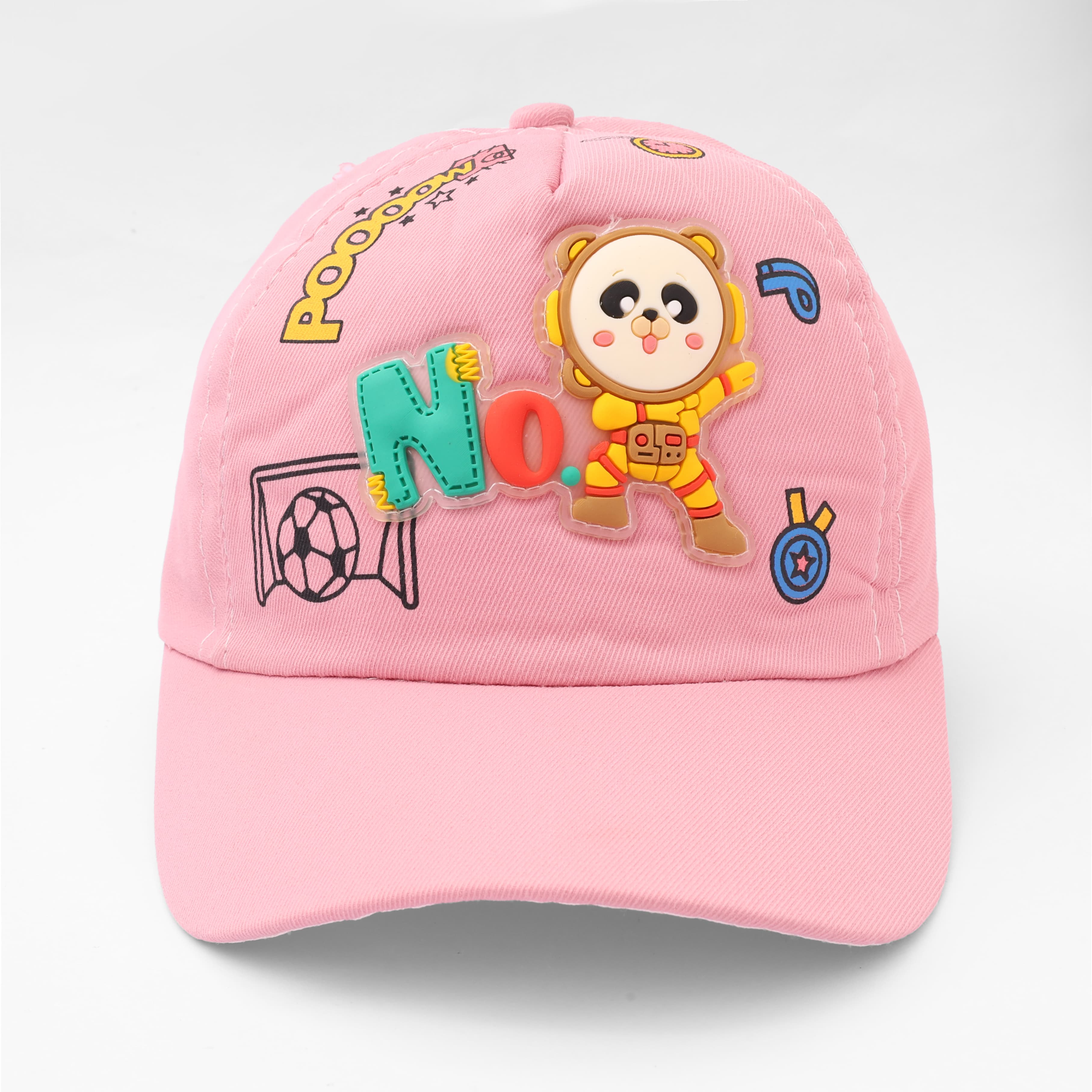 Oh! Hats Unisex Pink Cap | Applique Pattern | Casual & Daily Wear