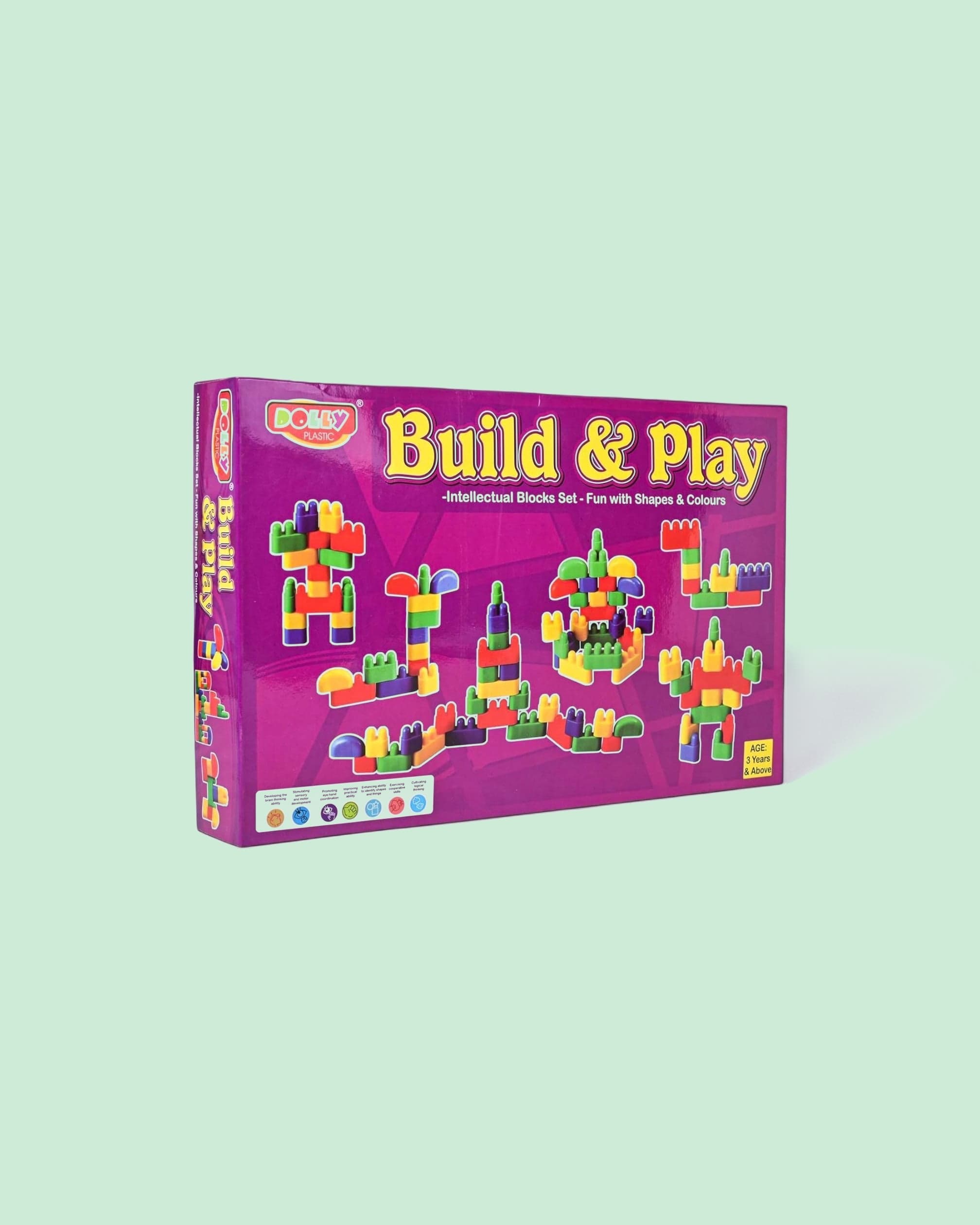 Smilebug Build and Play Blocks Set by Dolly – Perfect Creative Construction Toy for Kids’ Imaginative & Educational Playtime