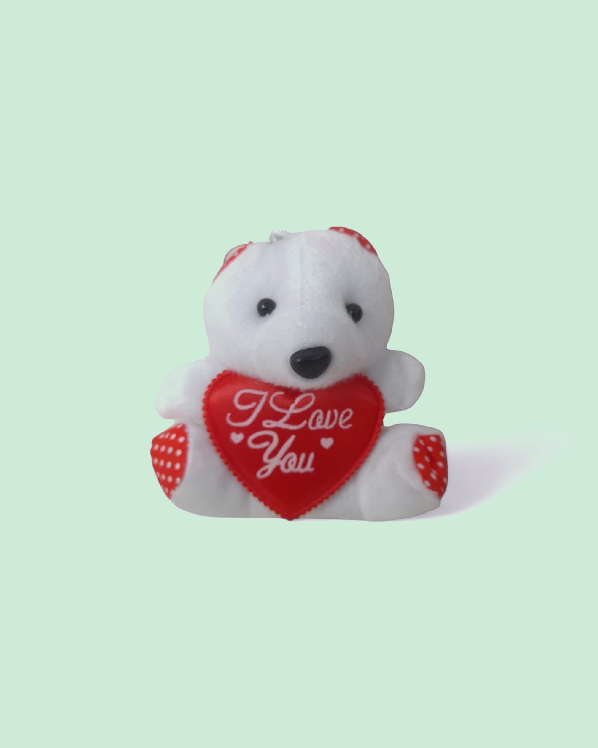 Smilebug I Love You Teddy Bear Keychain