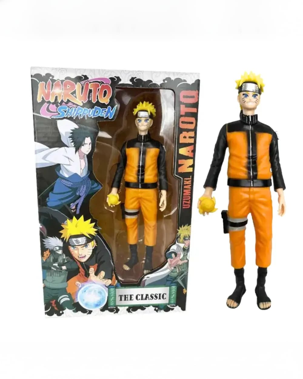 Smilebug Naruto Shippuden Uzumaki Naruto Action Figure – Classic Edition Collectible for Display, Desk Décor & Anime Fans