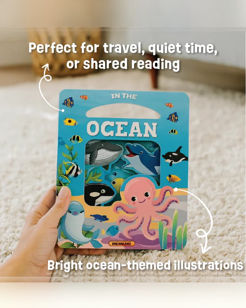 In the Ocean – Window Board Book | Interactive Peek-Through Sea Life Book for Babies & Toddlers