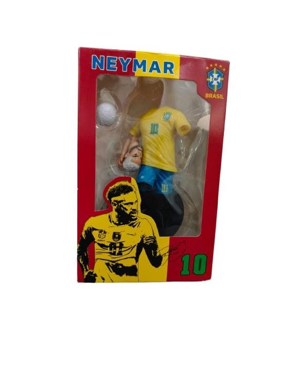 Brazil Football Player Neymar Action Figure Toy – Jersey No.10 Collectible Figure for Kids & Fans