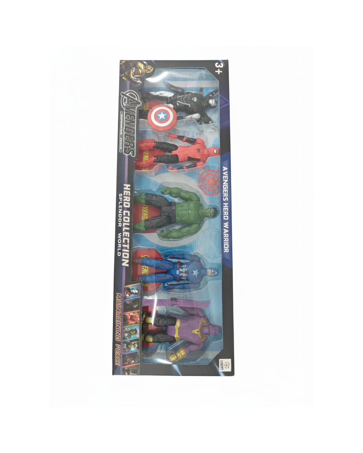 Avengers Heroes Warrior Splendor World Action Figures Set | Superhero Battle Toys for Kids & Collectors