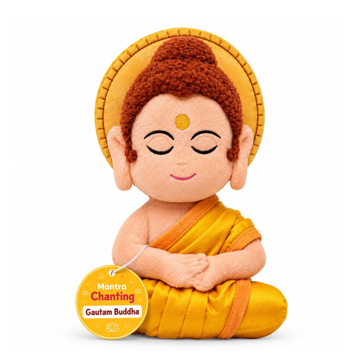 Panda’s Box Mantra Chanting Gautam Buddha Toy Set 25 cm – Devotional Musical Toy for Kids, Multi Color