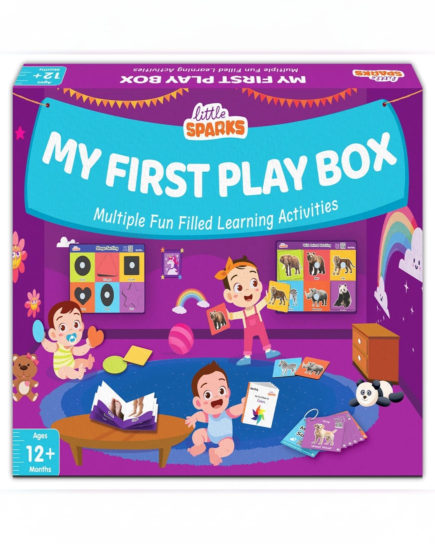 Smartivity My First Play Box 5in1 Montessori Toy for 12+ Kids | Motor Skills, Shapes & Matching Learning Kit