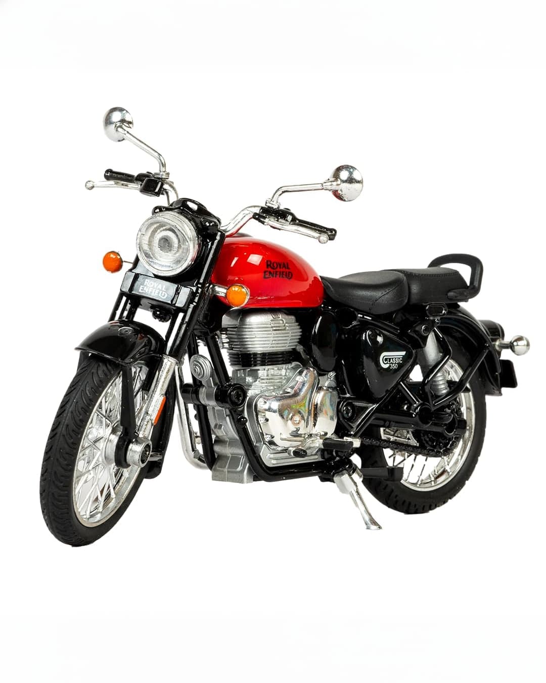 Royal Enfield 1:15 Diecast Royal Enfield Model Pull Back Action Detachable Parts 3 Fuel Tanks Toy Kids & Collectors