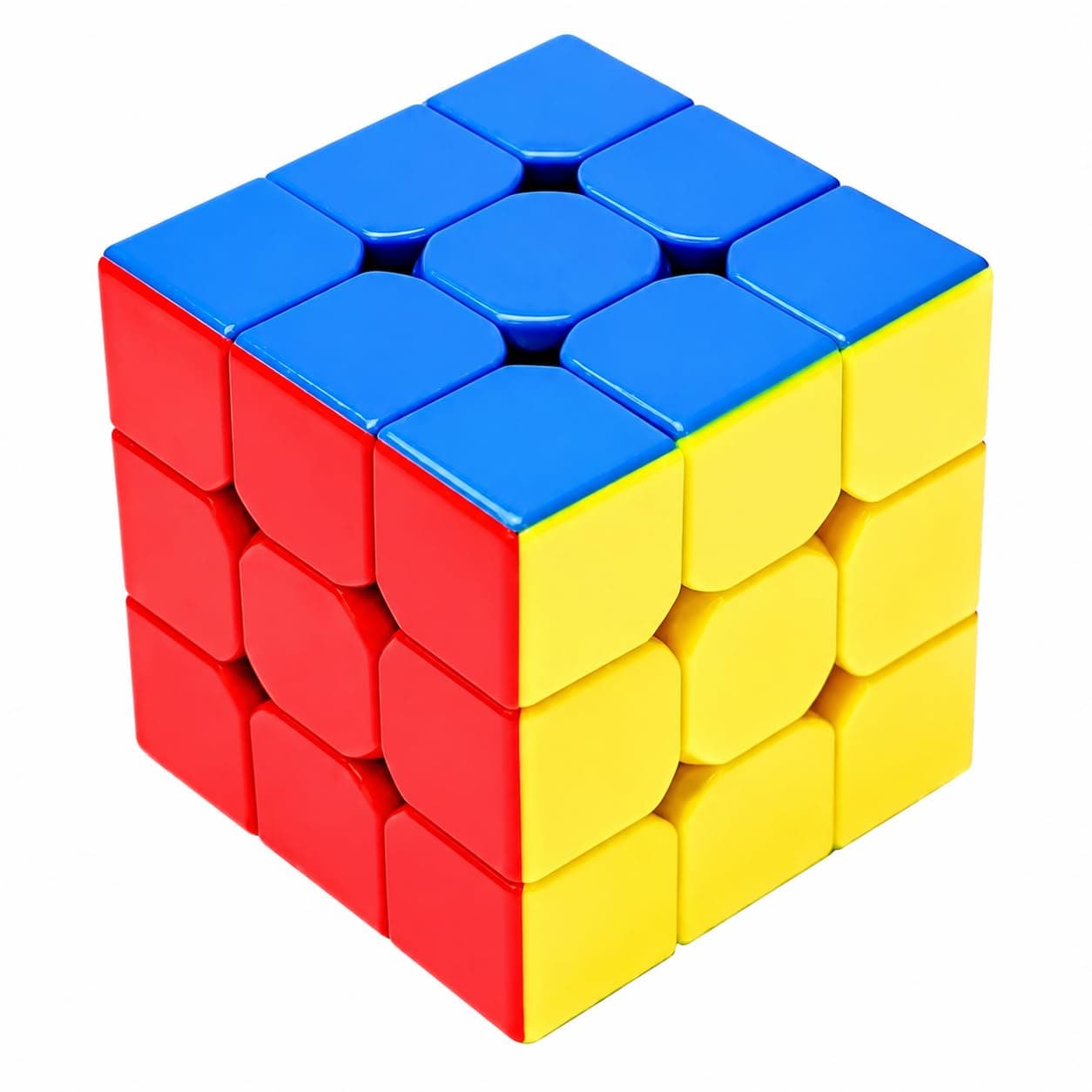 FunBlast 3x3 Speed Cube Puzzle Toy for Kids & Adults, Smooth Rotating Magic Brain Teaser Cube Game, Learning Toy