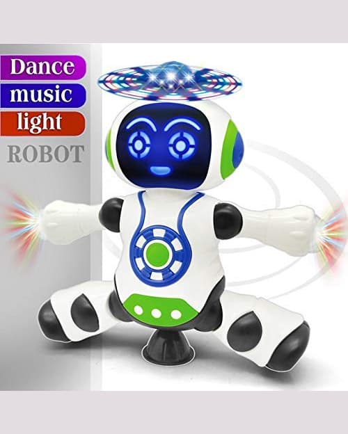 Dancing Robot Toy for Kids with Music & 3D Flashing Lights | Interactive Musical Robot Toy for Children