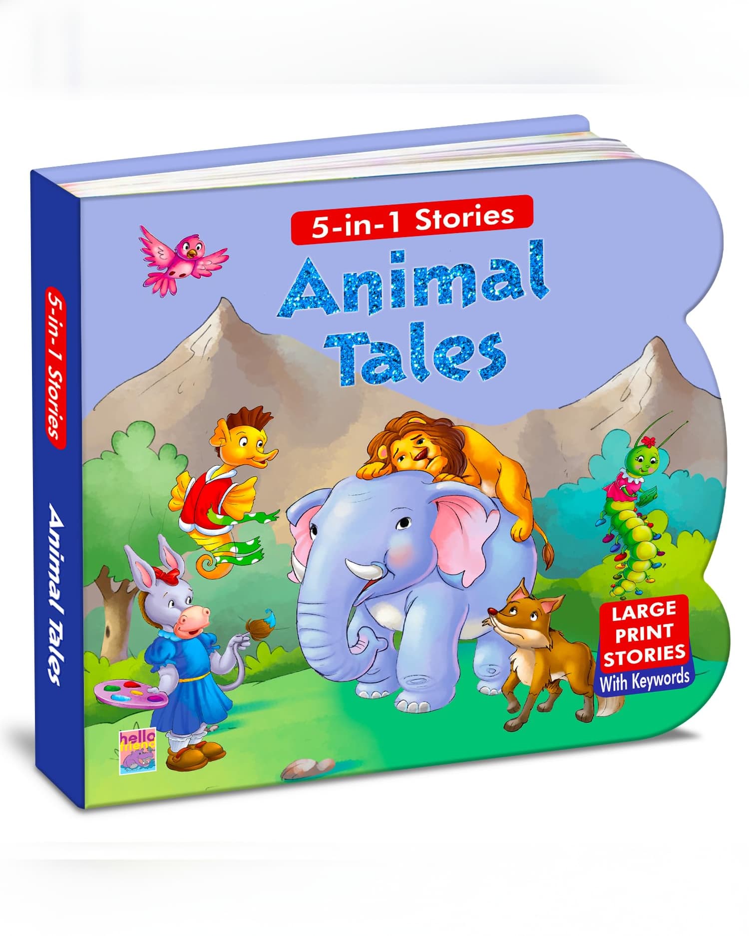 Hello Friends Animal Tales Illustrated Story Book for Children with English Bedtime & Moral Stories