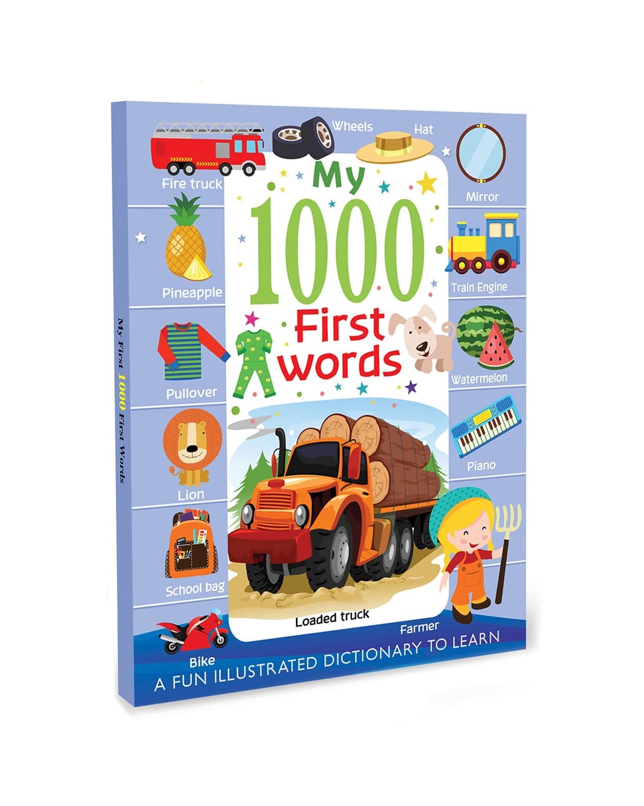 My 1000 First Words Early Learning Book for Kids Help for Creativity Illustrated Multi Color Pack of 1