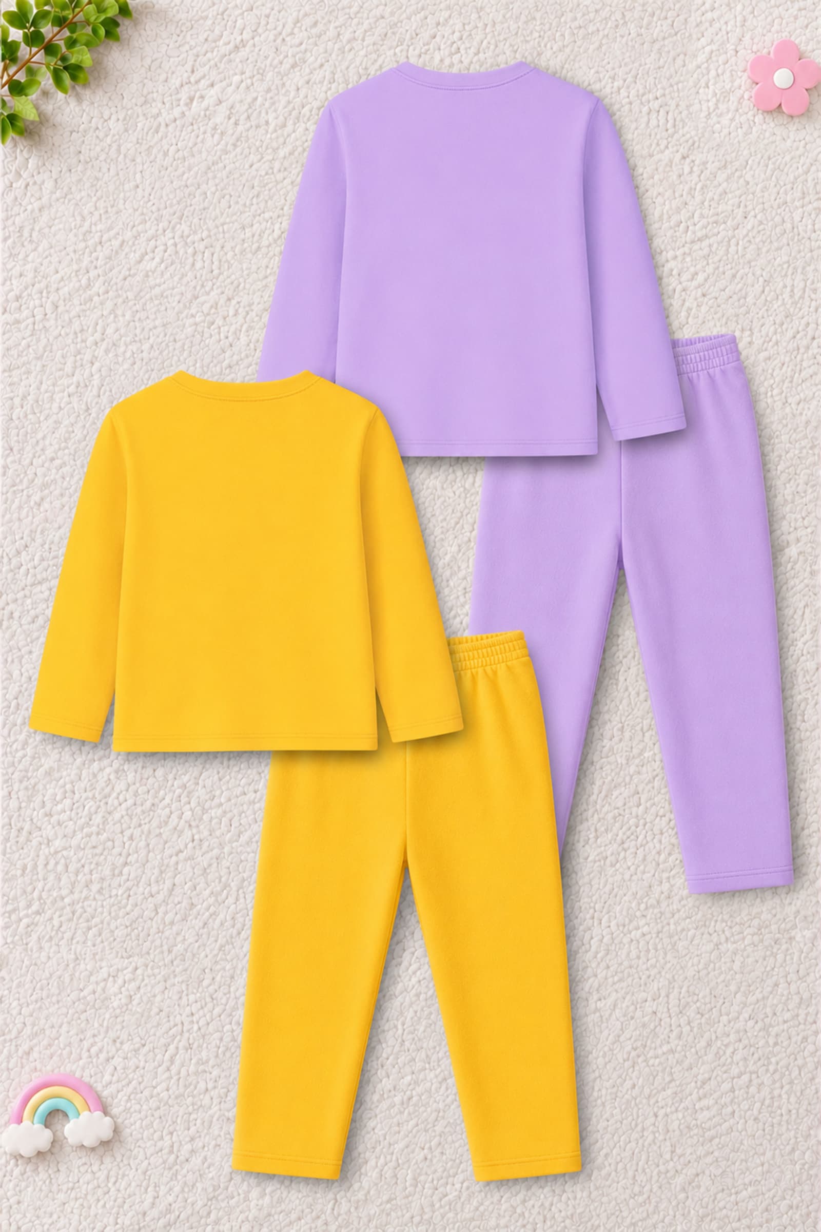 Trampoline Multi Color Girls Casual T-shirt & Joggers Set with Full Sleeves and Round Neck for All Season