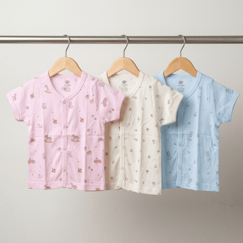 Zero Unisex Cotton Jhabla for Summer Casual Wear - Multi Color, Short Sleeve, V Neck with Front Buttons