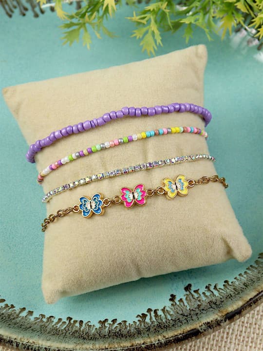 Asthetika Kids Multi-Color Girls' Bracelet – Vibrant & Trendy Accessory for Daily Wear, Parties & Travel