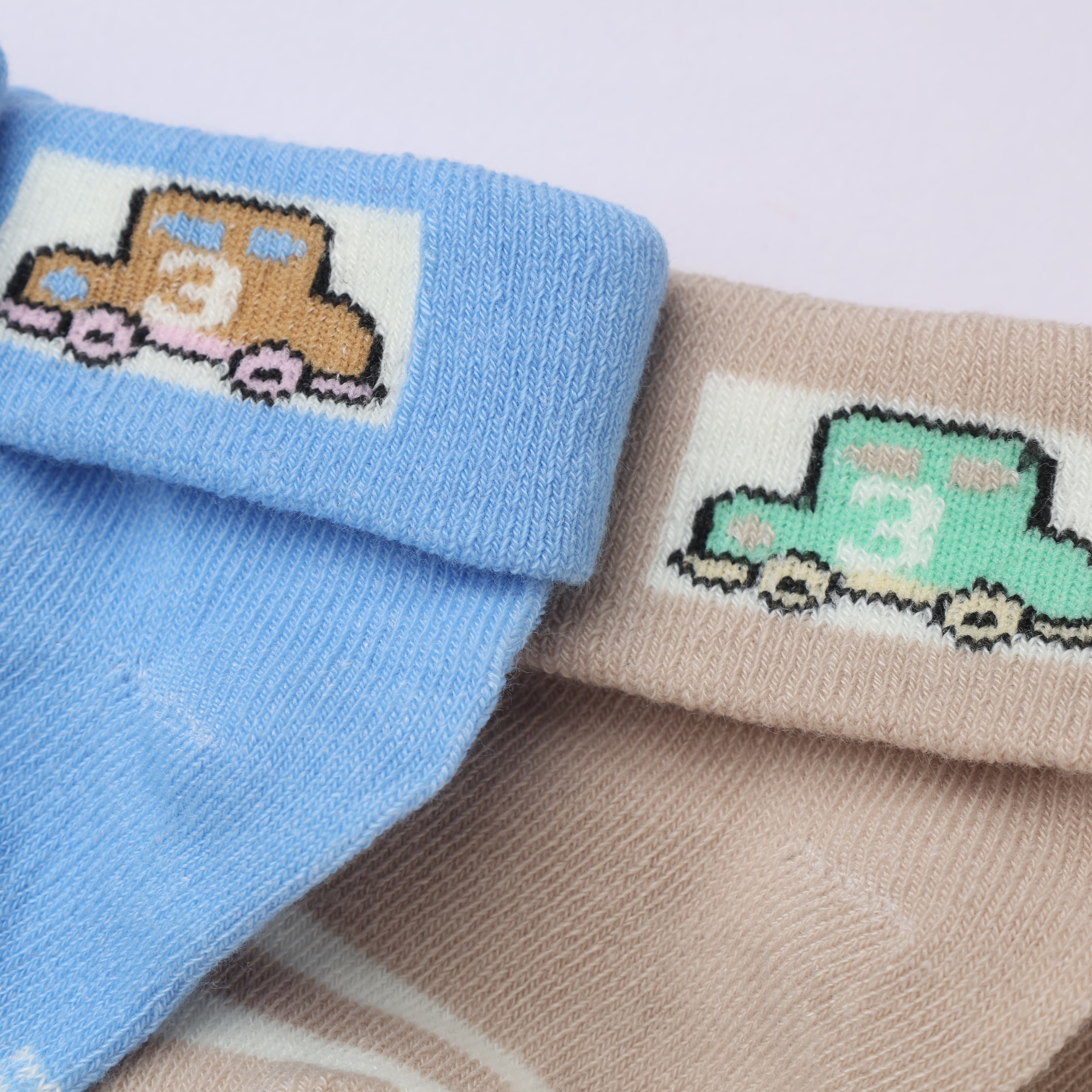 Baby Socks Unisex Multi-Color Cotton Blend Ankle-Length Socks – Comfortable Slip-On Socks for Casual, Daily & Outdoor Wear